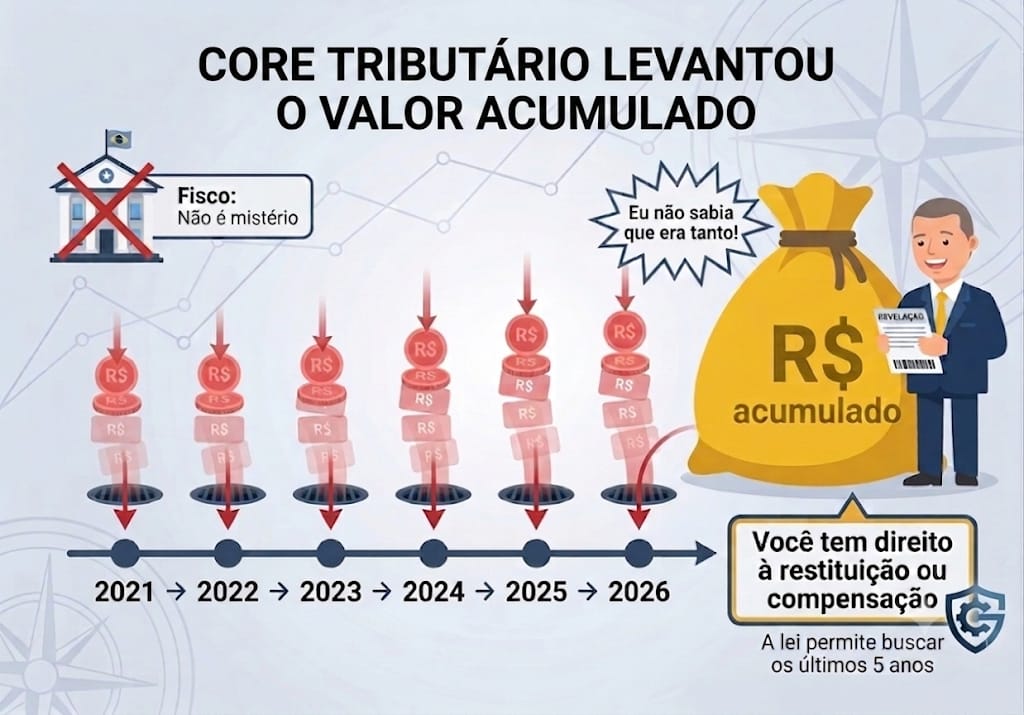 Core Tributário apresenta o valor exato de créditos tributários encontrados